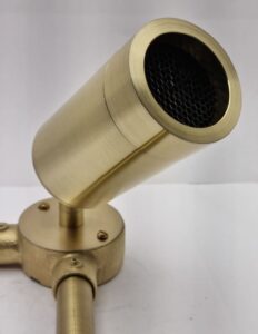 conduit spot light brass